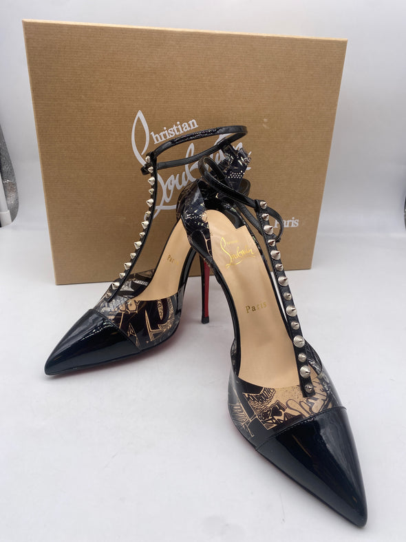 Escarpins "Nosy Spikes" en cuir vernis