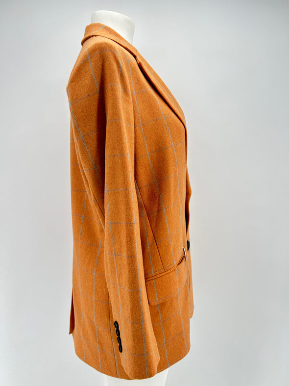 Blazer en laine orange