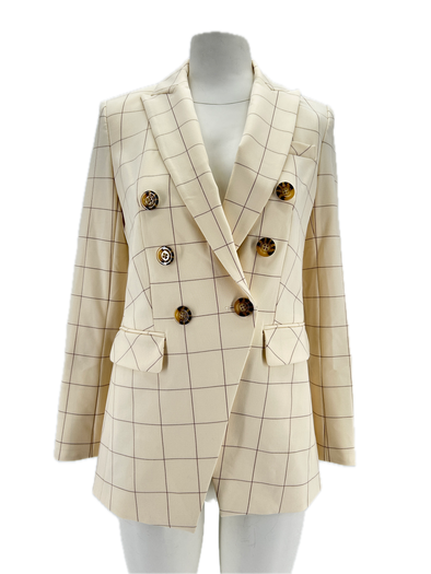 Blazer à carreaux