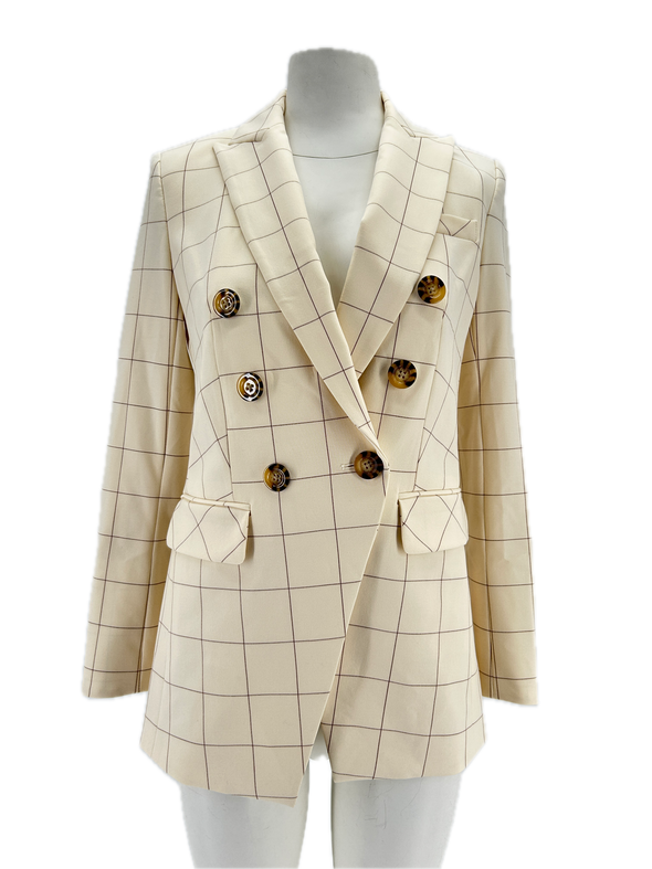Blazer à carreaux