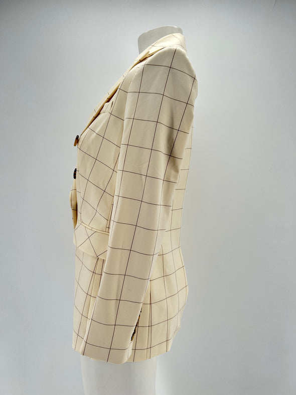 Blazer à carreaux