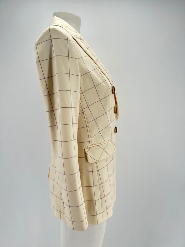 Blazer à carreaux