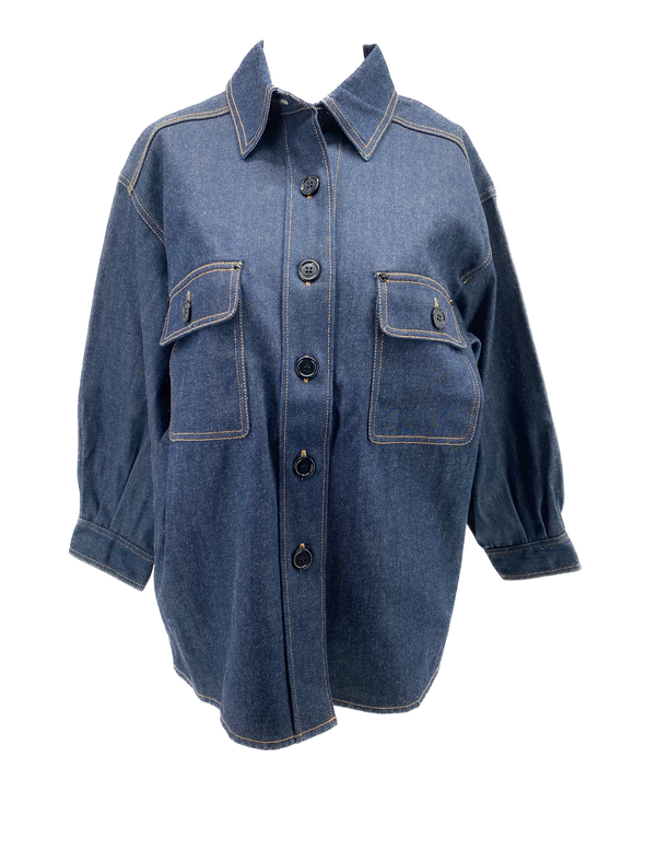 Veste en denim brut