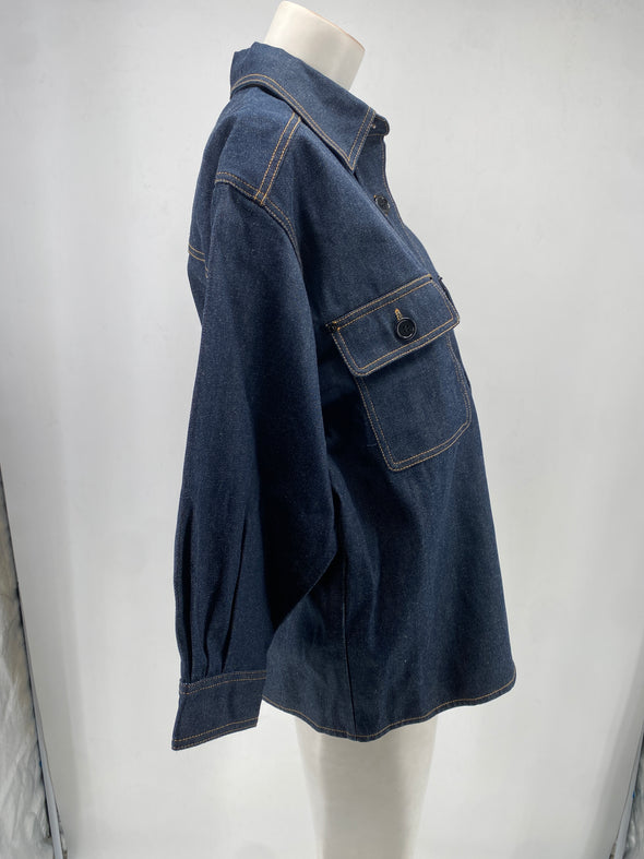 Veste en denim brut