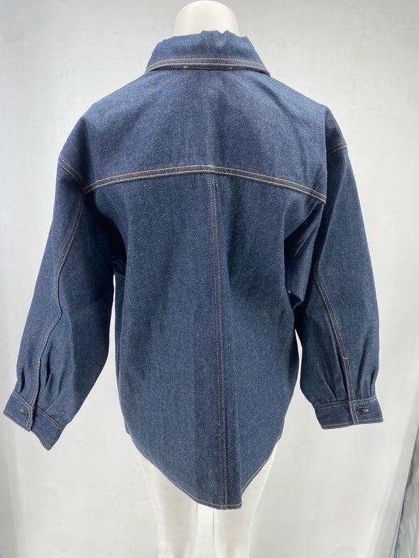 Veste en denim brut