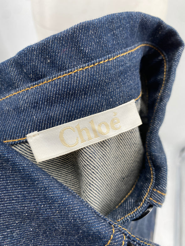 Veste en denim brut