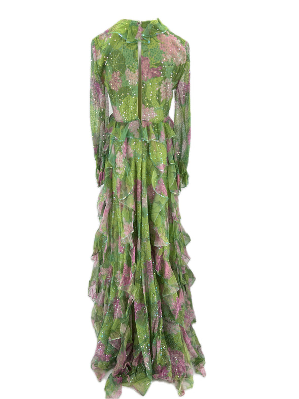 Robe en soie et sequins