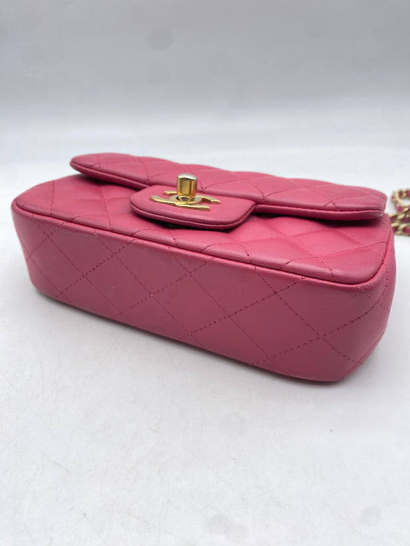 Mini sac "Timeless" en cuir rose