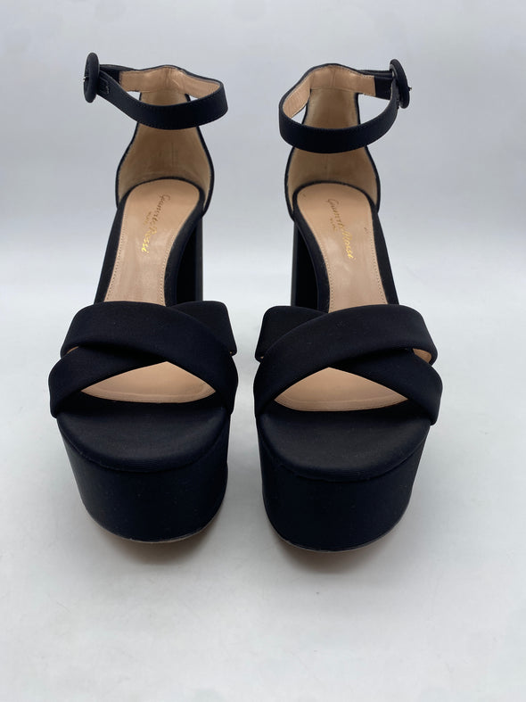 Sandales compensées noire