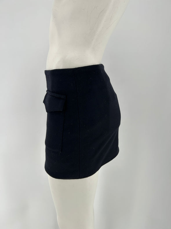 Mini jupe en laine