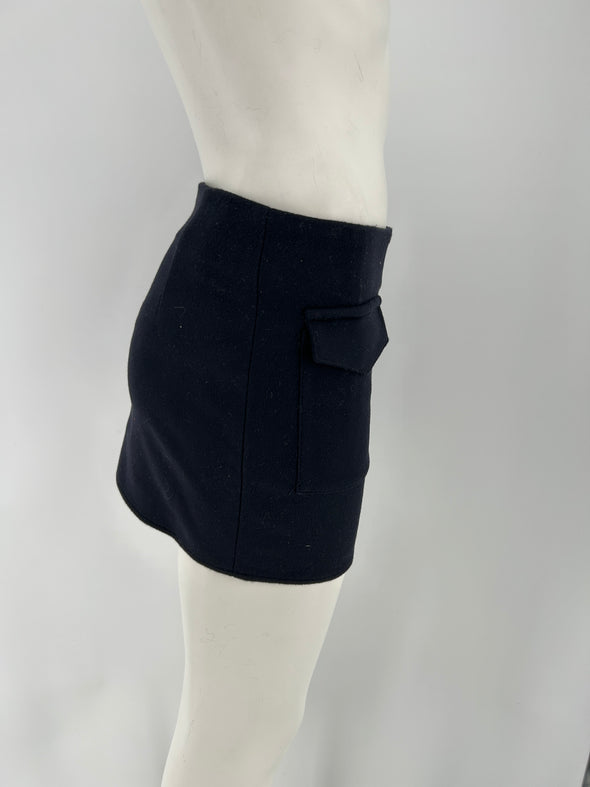 Mini jupe en laine