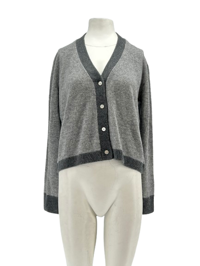 Cardigan en cachemire gris