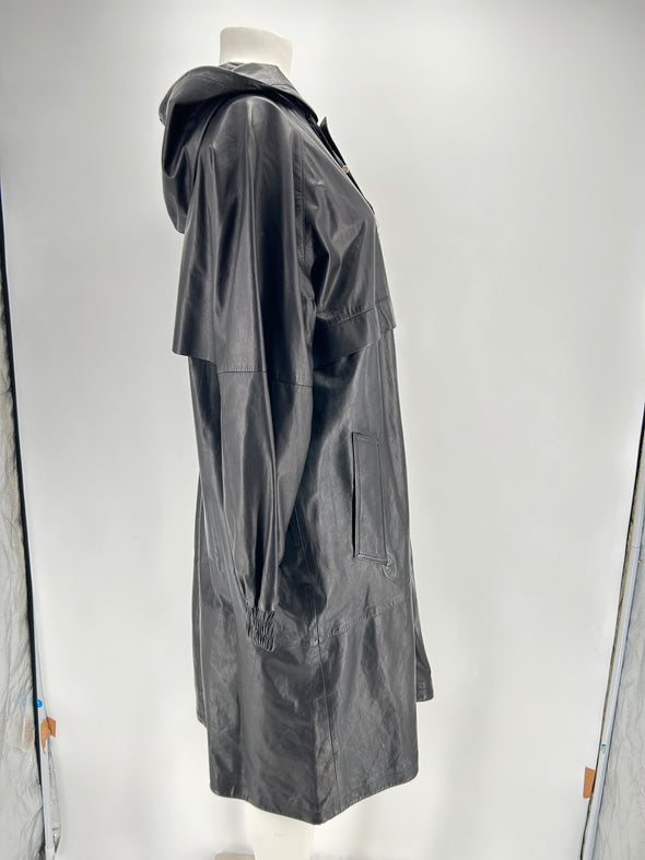 Parka en cuir