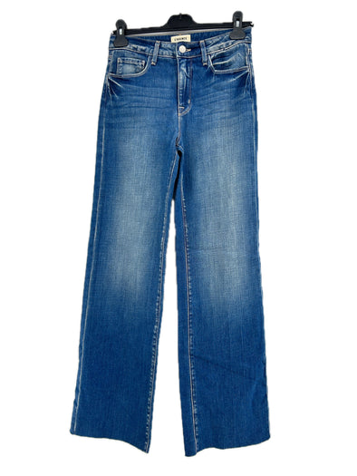 Jean droit bleu