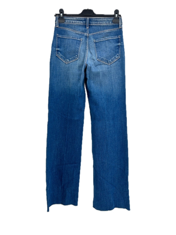 Jean droit bleu