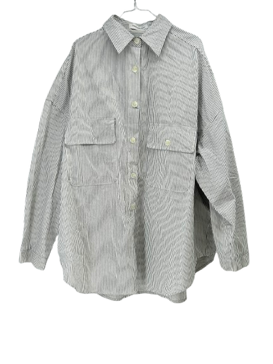 Chemise blanche rayée
