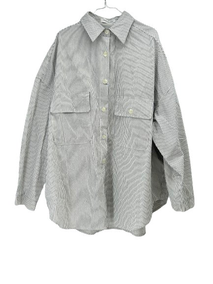 Chemise blanche rayée