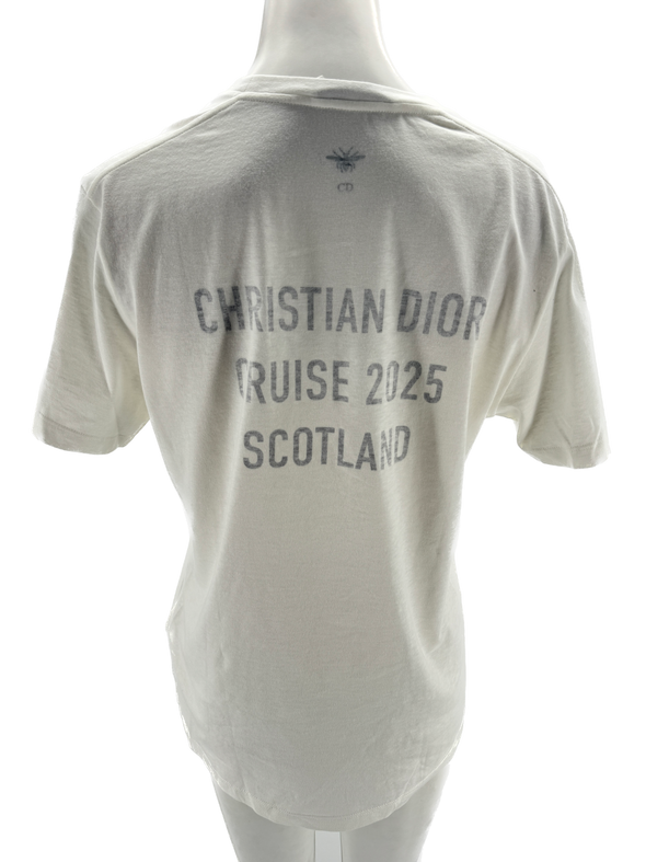 T-shirt blanc à imprimés