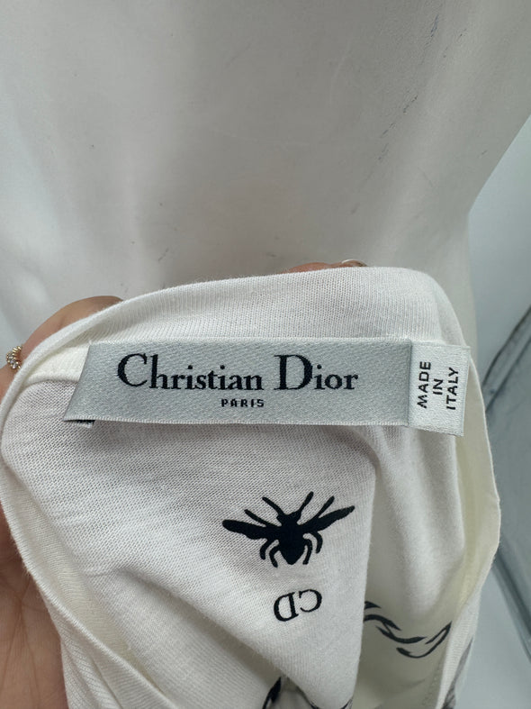 T-shirt blanc à imprimés