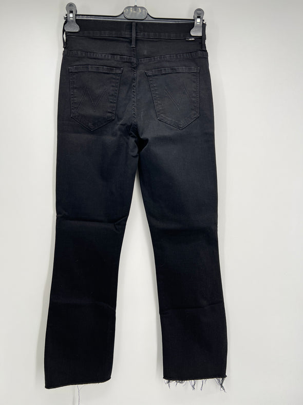 Jean noir "The insider crop step fray"