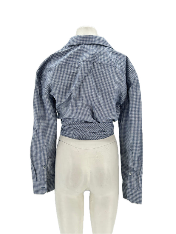 Chemise crop rayée