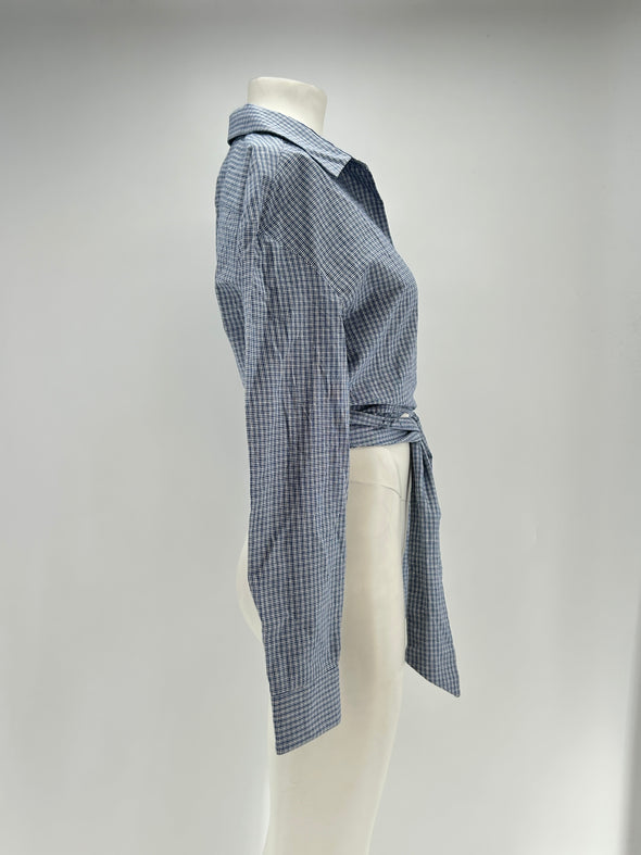 Chemise crop rayée