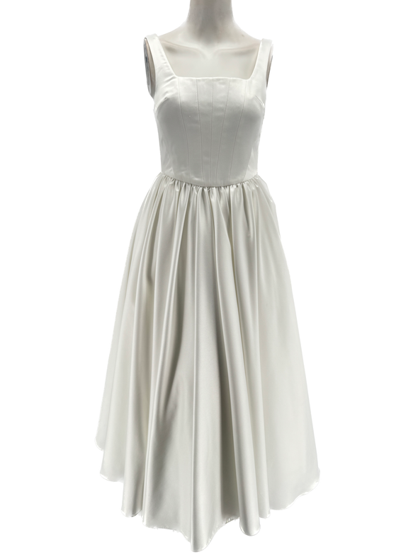 Robe blanche "Françoise in Crème Chantilly"