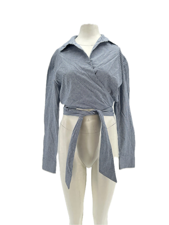 Chemise crop rayée