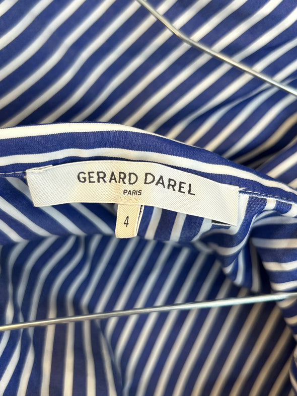 Chemise bleu rayée