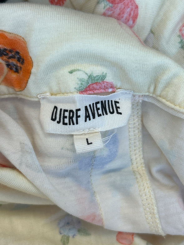 Chemise jaune à imprimé