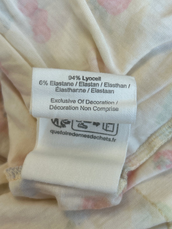 Chemise jaune à imprimé