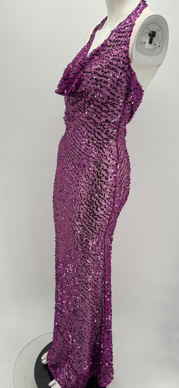 Robe rose à sequins "Verona"