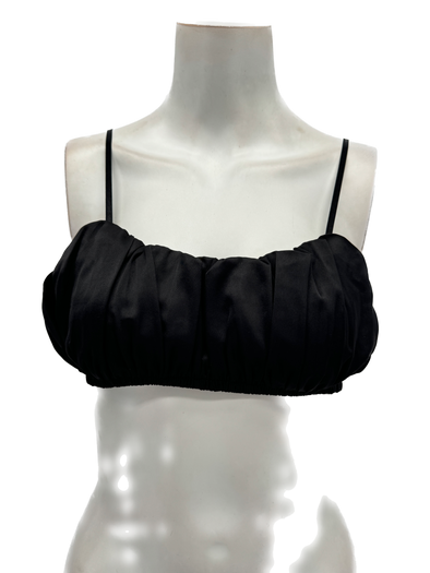 Bralette noire en soie