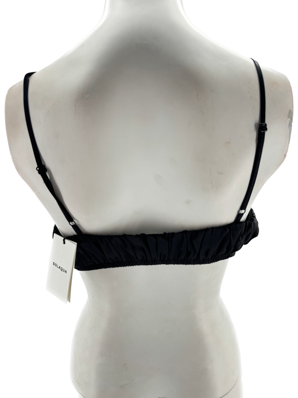 Bralette noire en soie