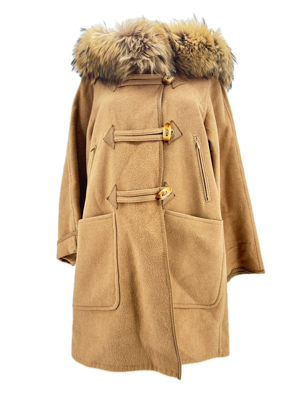 Manteau en shearling et fourrure