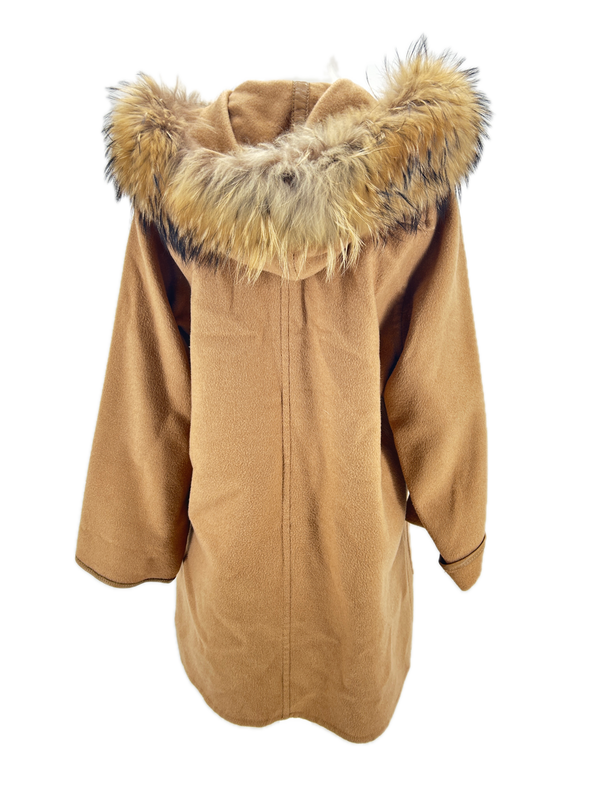 Manteau en shearling et fourrure