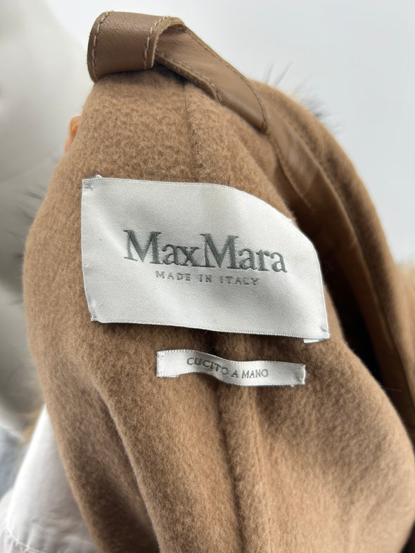 Manteau en shearling et fourrure
