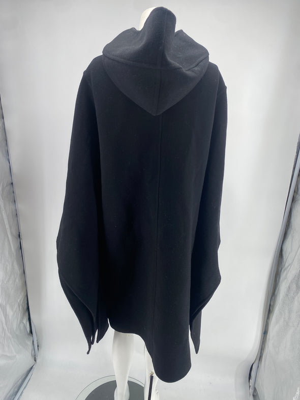 Manteau noir en laine