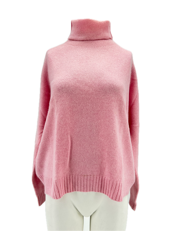 Pull col roulé en cachemire