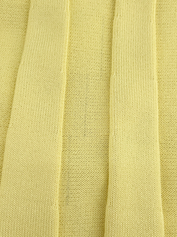 Robe jaune en tricot côtelé "Emmeline"