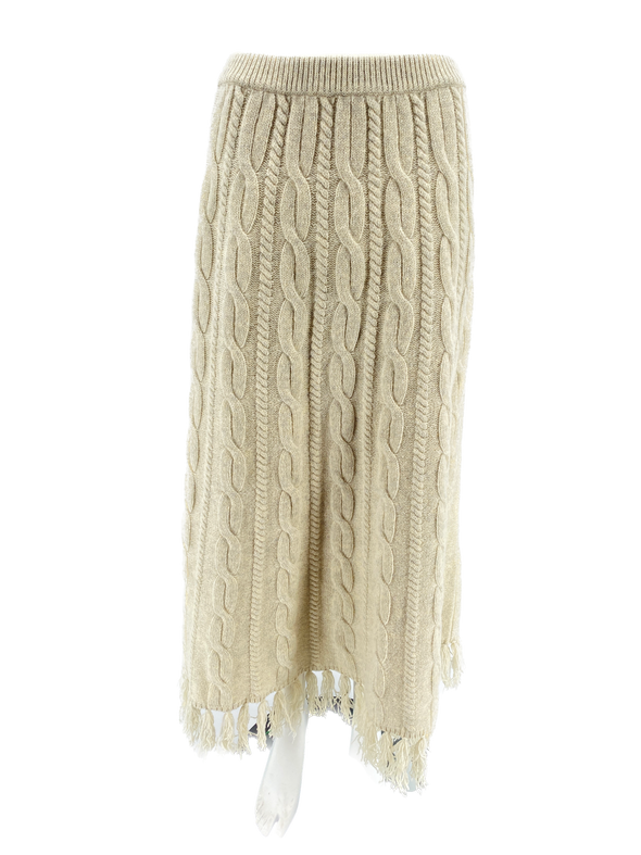 Jupe crème en tricot