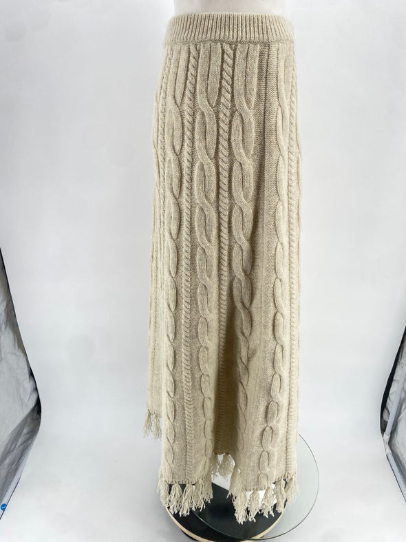 Jupe crème en tricot