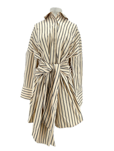 Robe chemise à rayures