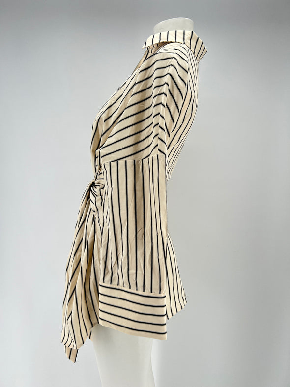 Robe chemise à rayures
