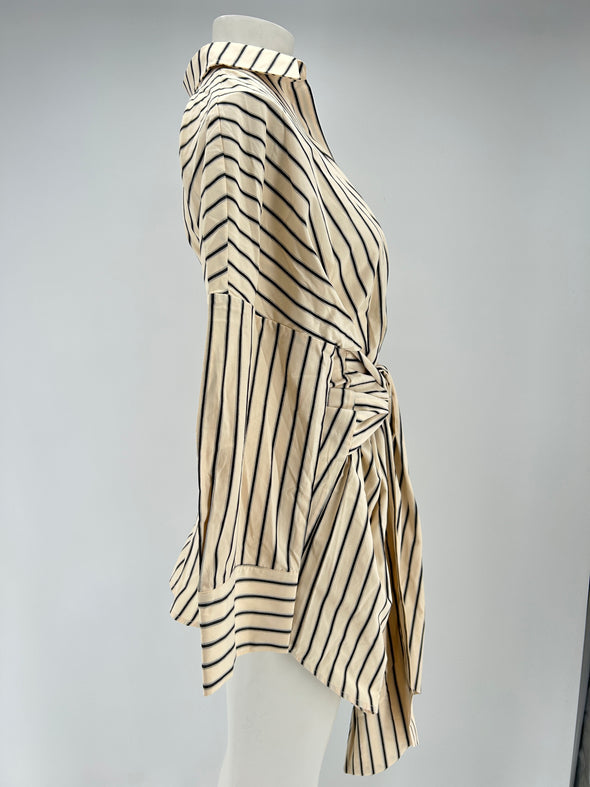 Robe chemise à rayures