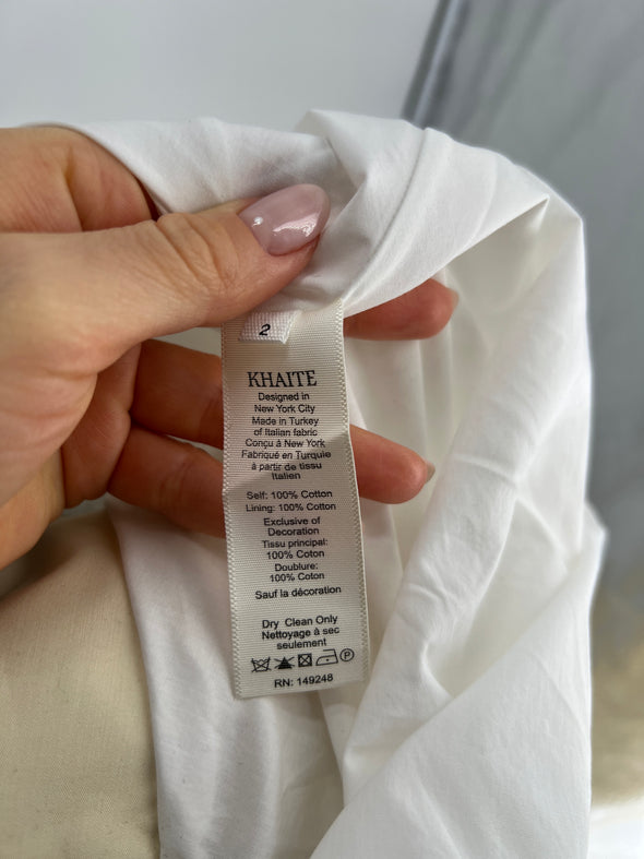 Robe écru "Robyn" mi-longue à bretelles