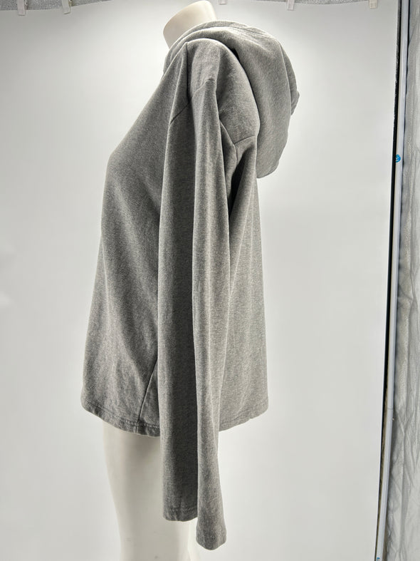 Sweat à capuche gris