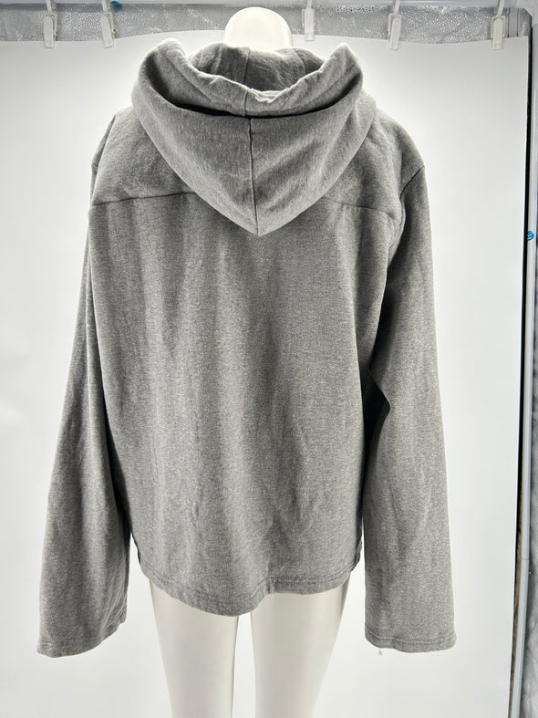 Sweat à capuche gris