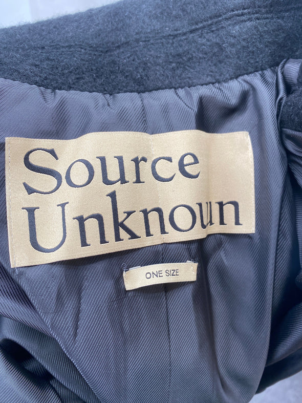 Manteau oversize noir