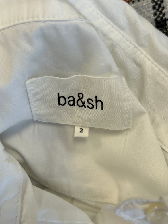 Chemise crop blanche
